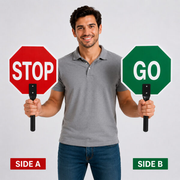 Stop Go Sign with Handle
