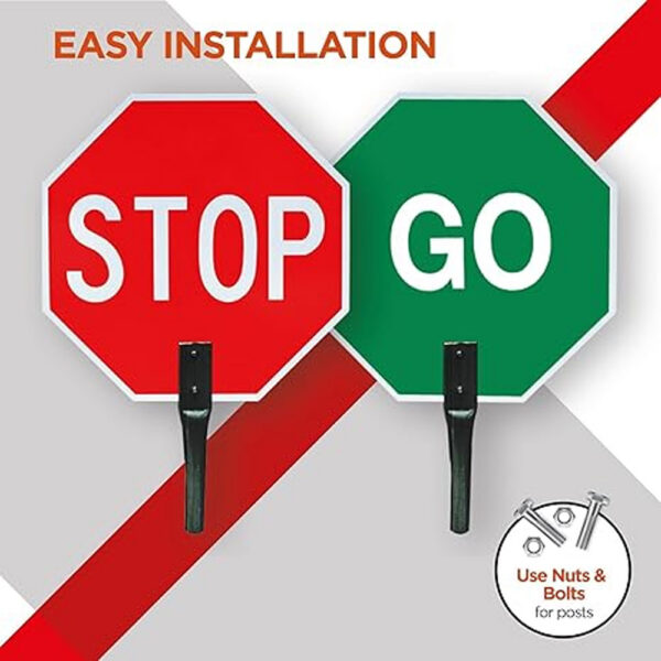 Stop Go Sign with Handle
